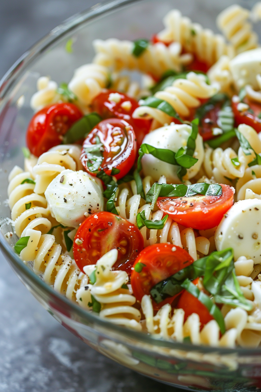Easy Caprese Pasta Salad