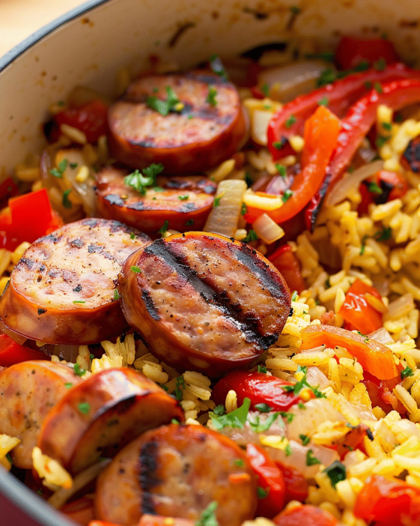 One-Pot Smoked Sausage
and Rice Dinner