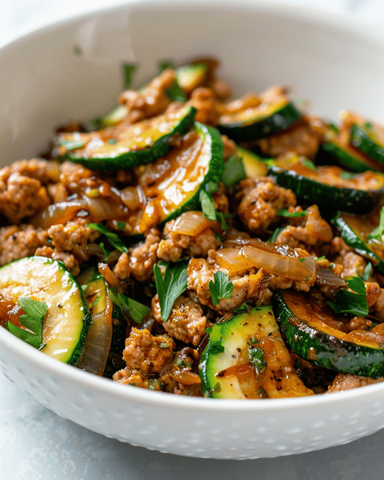 Easy Ground Turkey and Zucchini Skillet